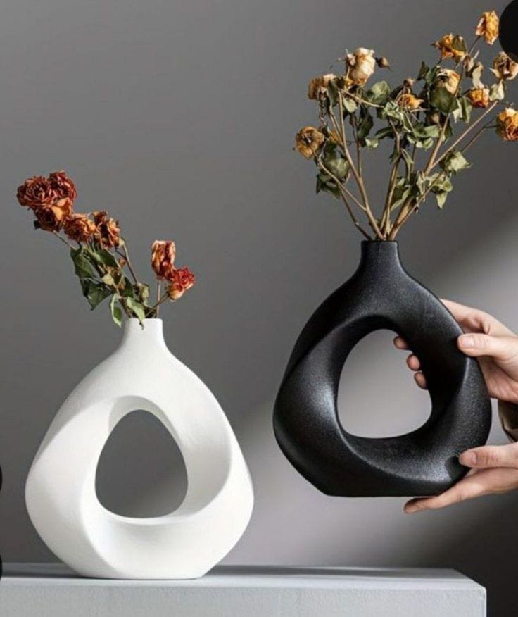 Mobius Arch Sculptural Twin Vases
